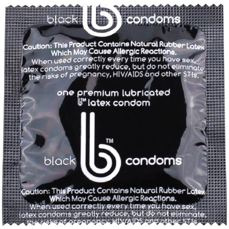 Black Ribbed Condoms Condom Shop - HELP Center for LGBTQ+ Health